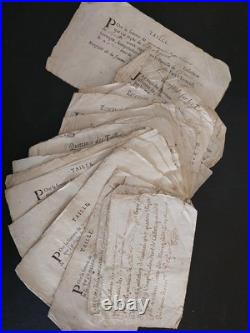 Important lot de documents anciens L'Aigle, Chandai (61, Orne), parchemins