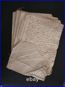 Important lot de documents anciens L'Aigle, Chandai (61, Orne), parchemins