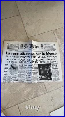 Important lot de unes de journaux anciens annees 1920 à 1940 et au delà