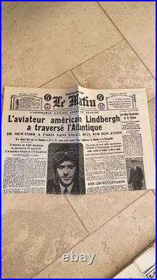Important lot de unes de journaux anciens annees 1920 à 1940 et au delà