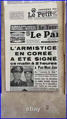 Important lot de unes de journaux anciens annees 1920 à 1940 et au delà