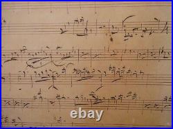 Jacques OFFENBACH -Manuscrit musical autographe Charles Aznavour