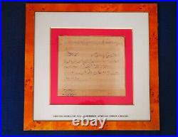 Jacques OFFENBACH -Manuscrit musical autographe Charles Aznavour