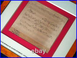 Jacques OFFENBACH -Manuscrit musical autographe Charles Aznavour