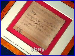 Jacques OFFENBACH -Manuscrit musical autographe Charles Aznavour