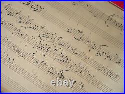 Jacques OFFENBACH -Manuscrit musical autographe Charles Aznavour