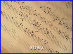 Jacques OFFENBACH -Manuscrit musical autographe Charles Aznavour