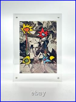 Jacques Prevert Belle carte de collage autographe signée 1965