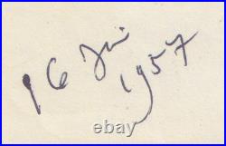 Jean COCTEAU Lettre autographe signée au photographe INGI 1957