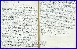 Jean Marais (1913-1998) Belle et longue lettre autographe signée en 1959 2 p