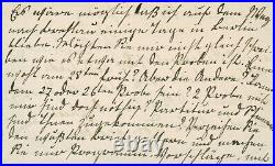 Johannes BRAHMS lettre autographe signée Janvier 1875 Libeslieder Walzer Breslau