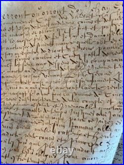 Joli Lot 4 chartes parchemin XVIIe Lille Douai Orchies rentes foncières sceaux