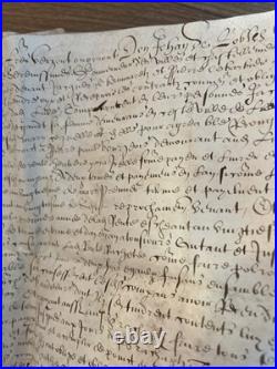 Joli Lot 4 chartes parchemin XVIIe Lille Douai Orchies rentes foncières sceaux