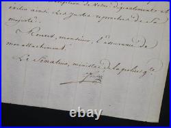 Joseph FOUCHÉ Lettre manuscrite signée Retard de conscription Napoléon