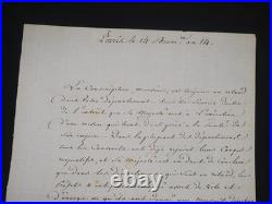 Joseph FOUCHÉ Lettre manuscrite signée Retard de conscription Napoléon