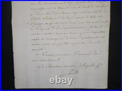 Joseph FOUCHÉ Lettre manuscrite signée Retard de conscription Napoléon