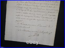 Joseph FOUCHÉ Lettre manuscrite signée Retard de conscription Napoléon