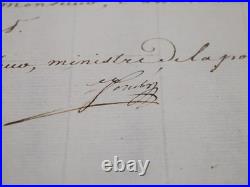 Joseph FOUCHÉ Lettre manuscrite signée Retard de conscription Napoléon