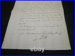 Joseph FOUCHÉ Lettre manuscrite signée Retard de conscription Napoléon