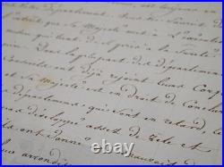 Joseph FOUCHÉ Lettre manuscrite signée Retard de conscription Napoléon