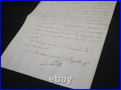 Joseph FOUCHÉ Lettre manuscrite signée Retard de conscription Napoléon
