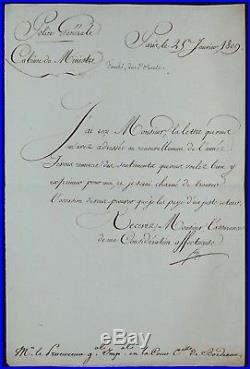 Joseph FOUCHE autographe 1809