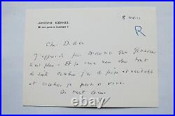 Joseph KESSEL belle carte autographe manuscrite