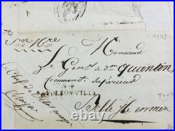 Joseph Mayer Général d'Empire 1809 Pontivy Belle Île en Mer Rare Autographe