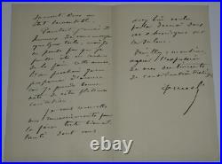 Joseph Paul Meslé Lettre autographe signée Exposition de Bordeaux 1900