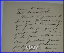 Joseph Paul Meslé Lettre autographe signée Exposition de Bordeaux 1900