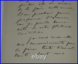 Joseph Paul Meslé Lettre autographe signée Exposition de Bordeaux 1900