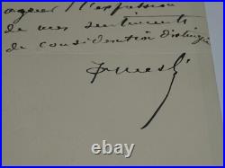 Joseph Paul Meslé Lettre autographe signée Exposition de Bordeaux 1900