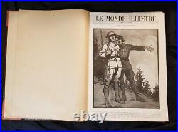 Journaux Le Monde Illustré 1918, Album de 26 numéros, N°3159 à 3184, journal WW1