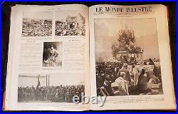 Journaux Le Monde Illustré 1918, Album de 26 numéros, N°3159 à 3184, journal WW1