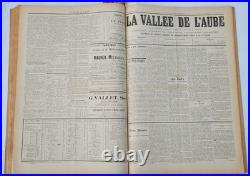 Journaux anciens reliés La Vallée de l'Aube Volume complet Collection