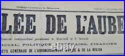Journaux anciens reliés La Vallée de l'Aube Volume complet Collection