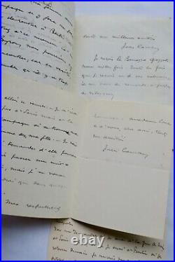 Jules Cambon 3 belle lettres autographes manuscrites