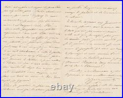 Jules JACQUEMART lettre autographe signée à Benjamin Fillon gravure Rochebrune