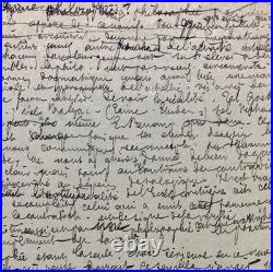 Jules LAFORGUE Manuscrit autographe avec dessins