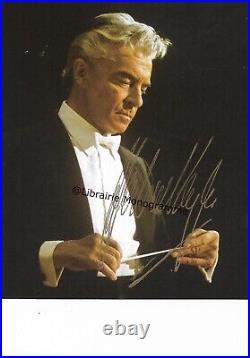 KARAJAN (Herbert von) chef d'orchestre autrichien (1908-1989)
