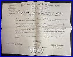 L49-diplome-décret Impérial-c. M Talleyrand-napoléon-rené Eschasseriaux-1809