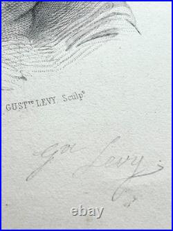 LAMARTINE Splendide portrait grand format signé Autographe Romantisme