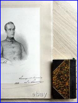 LAMARTINE Splendide portrait grand format signé Autographe Romantisme