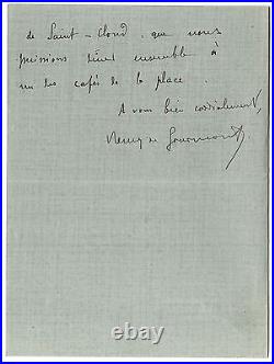 LAS Remy de Gourmont à Octave Uzanne autographe 14 août 1909