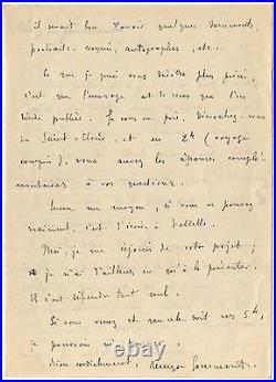 LAS Remy de Gourmont à Octave Uzanne autographe 18 novembre 1908