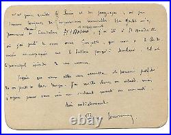 LAS Remy de Gourmont à Octave Uzanne autographe 27 août 1911