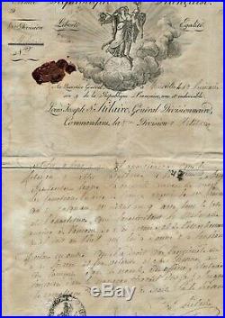 LE BLOND DE SAINT-HILAIRE Empire révolution lettre autographe signée 1800