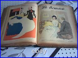 LE SOURIRE année 1899 1901 relié, 65 numéros