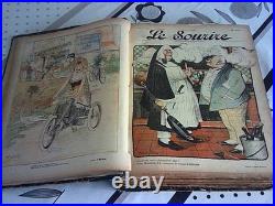 LE SOURIRE année 1899 1901 relié, 65 numéros