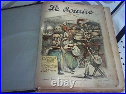 LE SOURIRE année 1899 1901 relié, 65 numéros